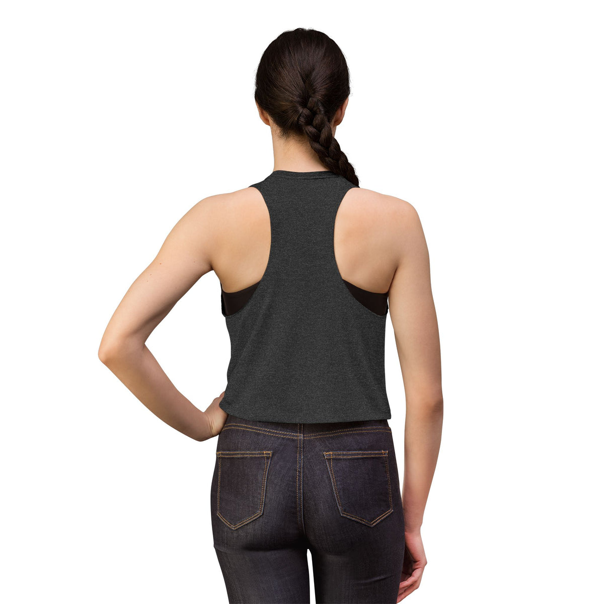 Goth Workout Girl Crop Top— "Luna Bloodthirst"