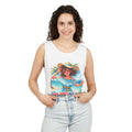 Tank Top — "SPF 100? Nah, I’ve Got Plot Armor" Summer Beach Graphic Tank