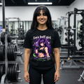 Goth Workout Girl T-Shirt — "Luna Bloodthirst" baggy graphic tee