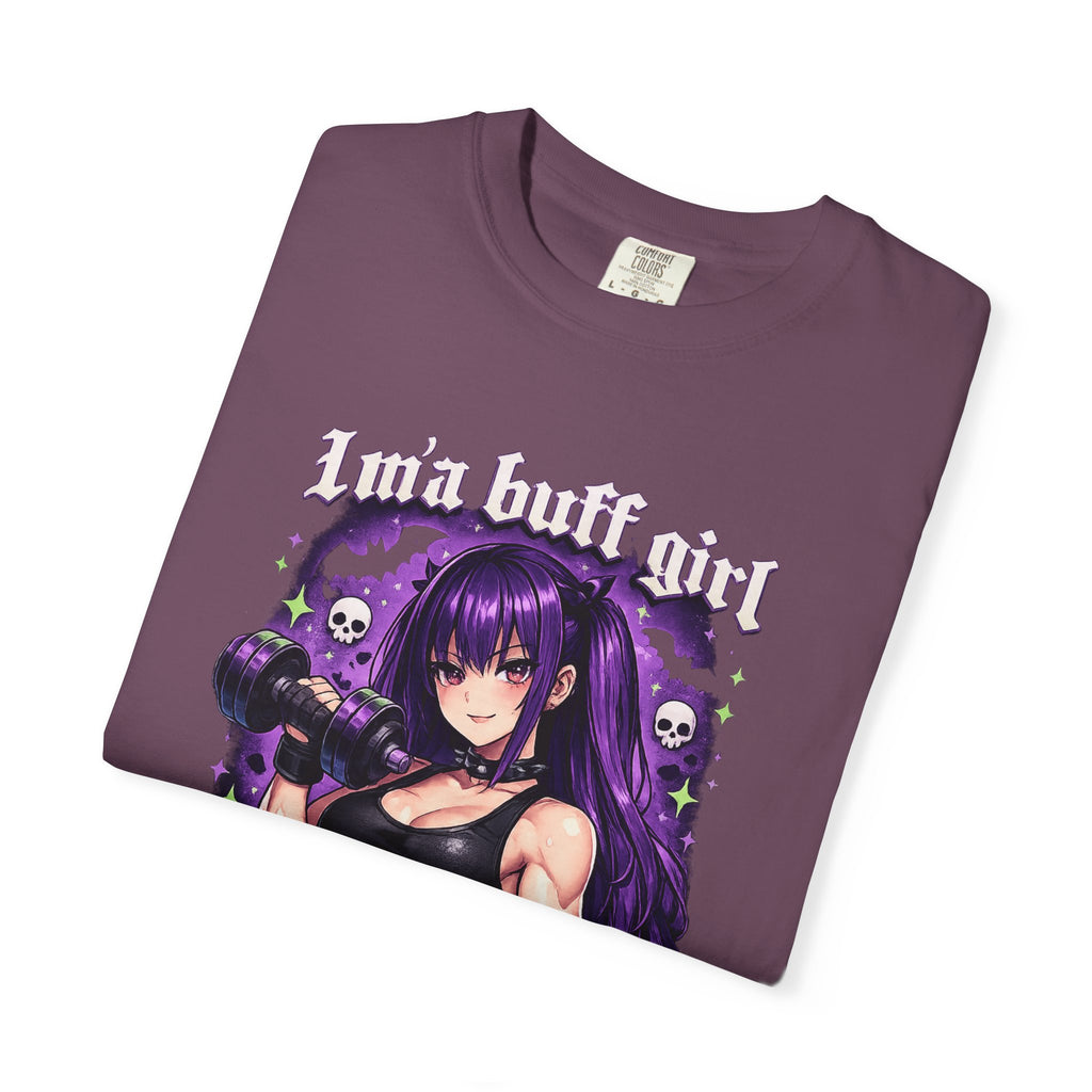Goth Workout Girl T-Shirt — "Luna Bloodthirst" baggy graphic tee