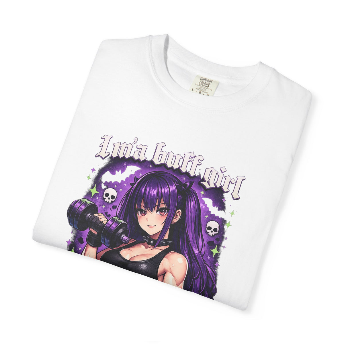 Goth Workout Girl T-Shirt — "Luna Bloodthirst" baggy graphic tee